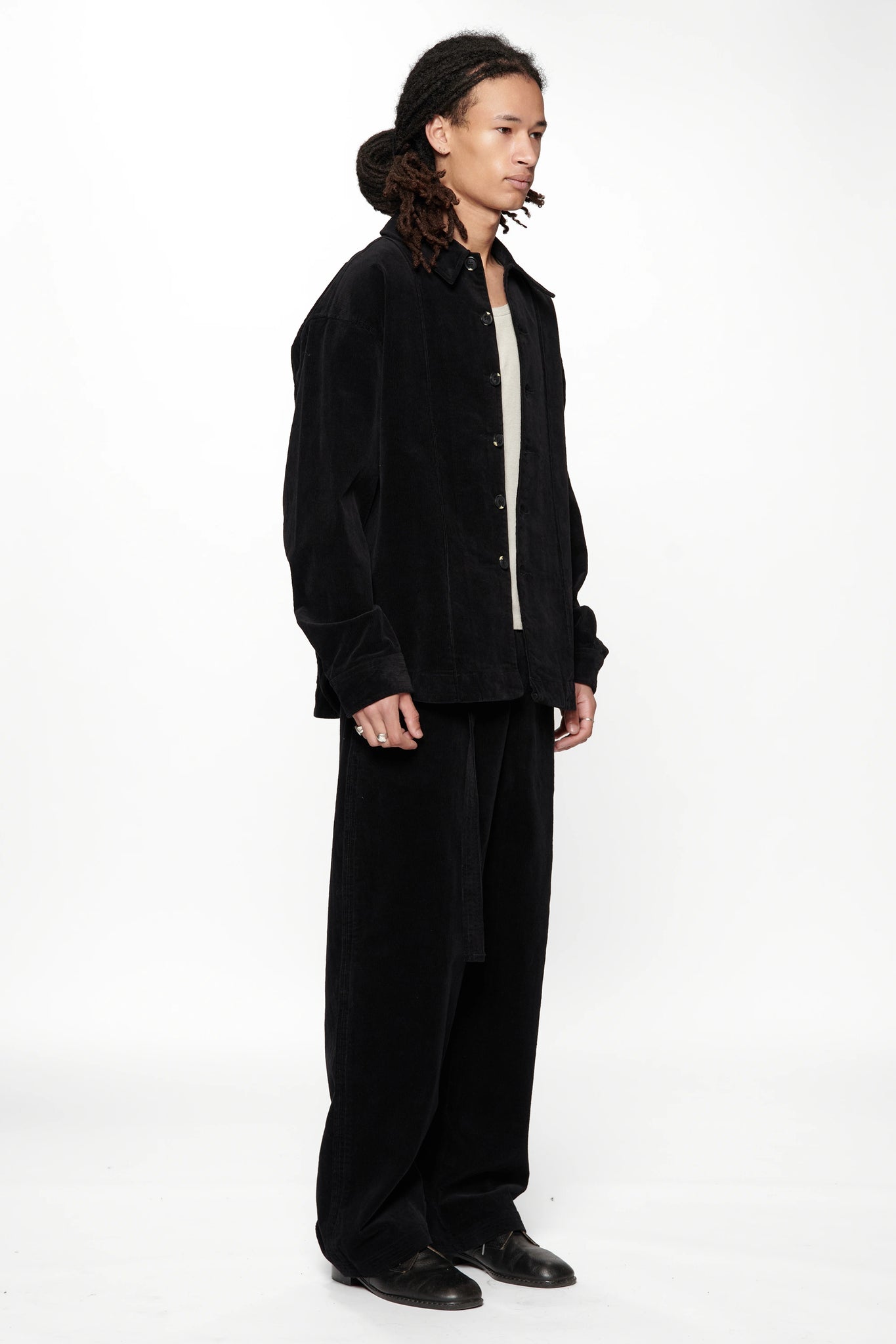 FLOAT OVERSHIRT - VINTAGE BLACK CORDUROY