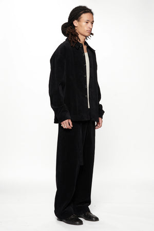 FLOAT OVERSHIRT - VINTAGE BLACK CORDUROY