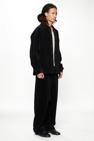 FLOAT OVERSHIRT - VINTAGE BLACK CORDUROY