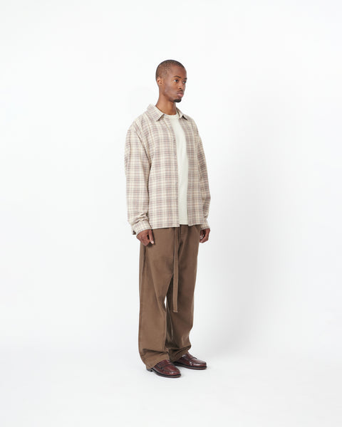 THE BB SHIRT - BONE PLAID