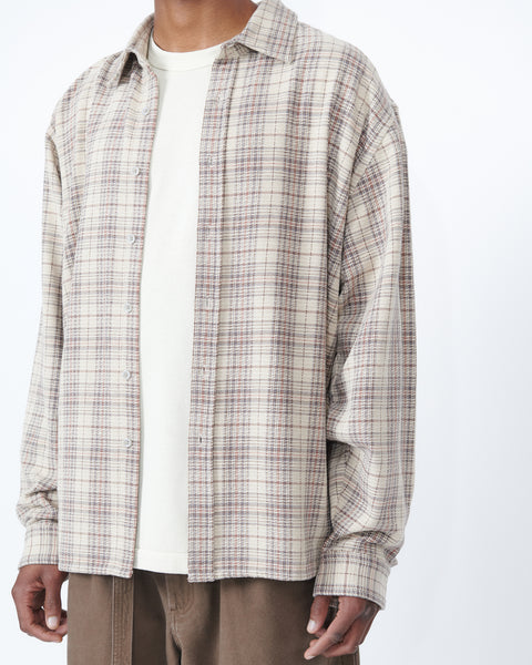 THE BB SHIRT - BONE PLAID