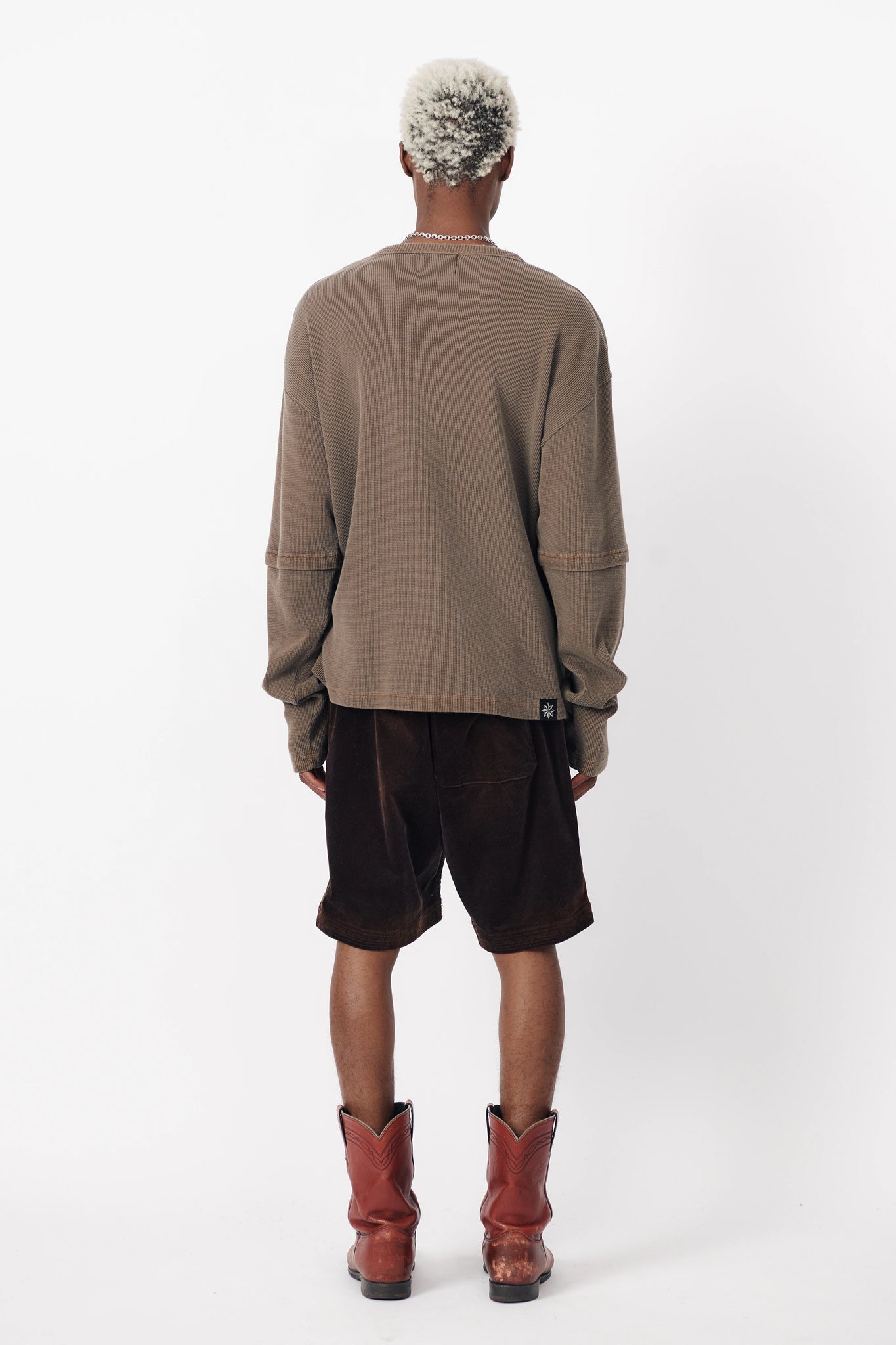 BAGGY SHORT - WASHED BROWN