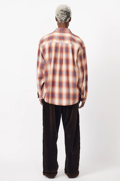 BIG LS SHIRT - RED PLAID