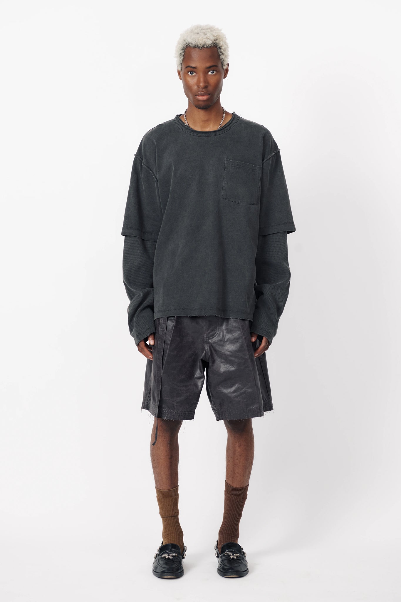 LAYER LS T-SHIRT - CHARCOAL