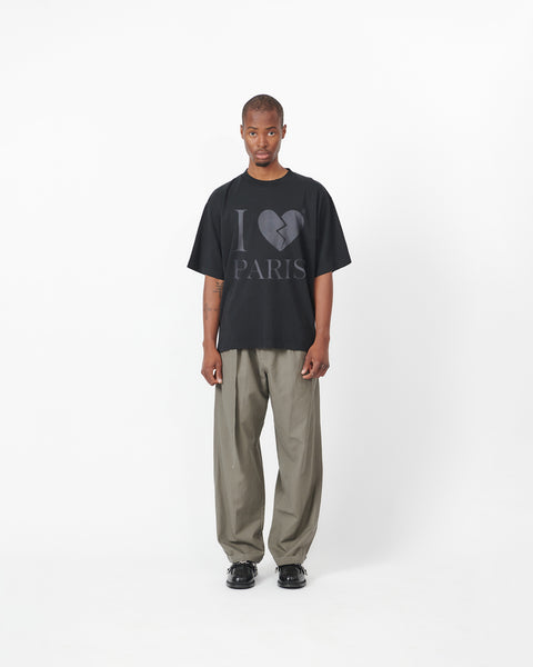 PARIS BOXY TEE - BLACK