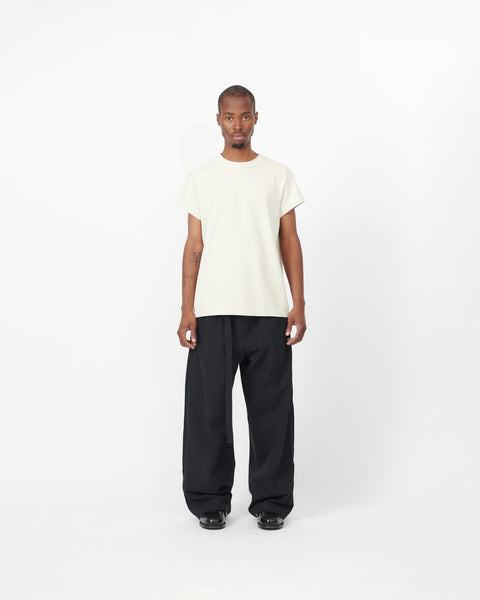 PLEATED WORK PANT - JET BLACK