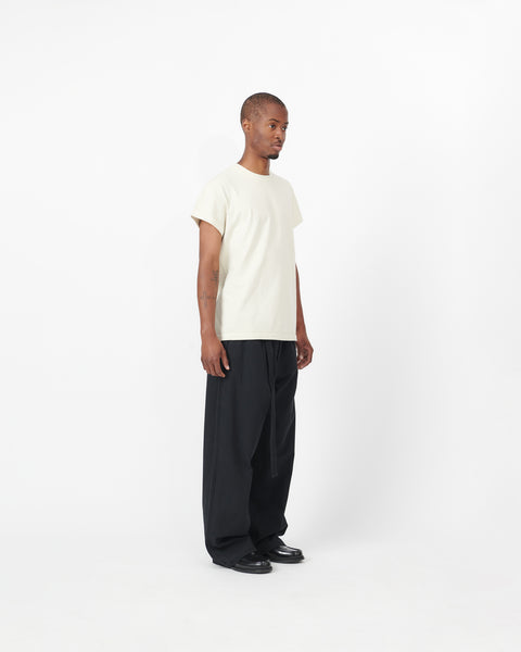 PLEATED WORK PANT - JET BLACK