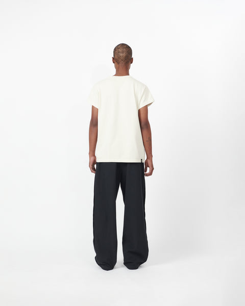 PLEATED WORK PANT - JET BLACK