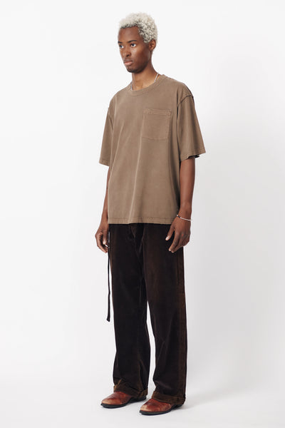 POCKET T-SHIRT - BROWN