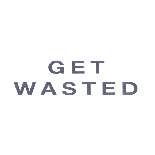 GET WASTED BOXY TEE, WASHED BLACK