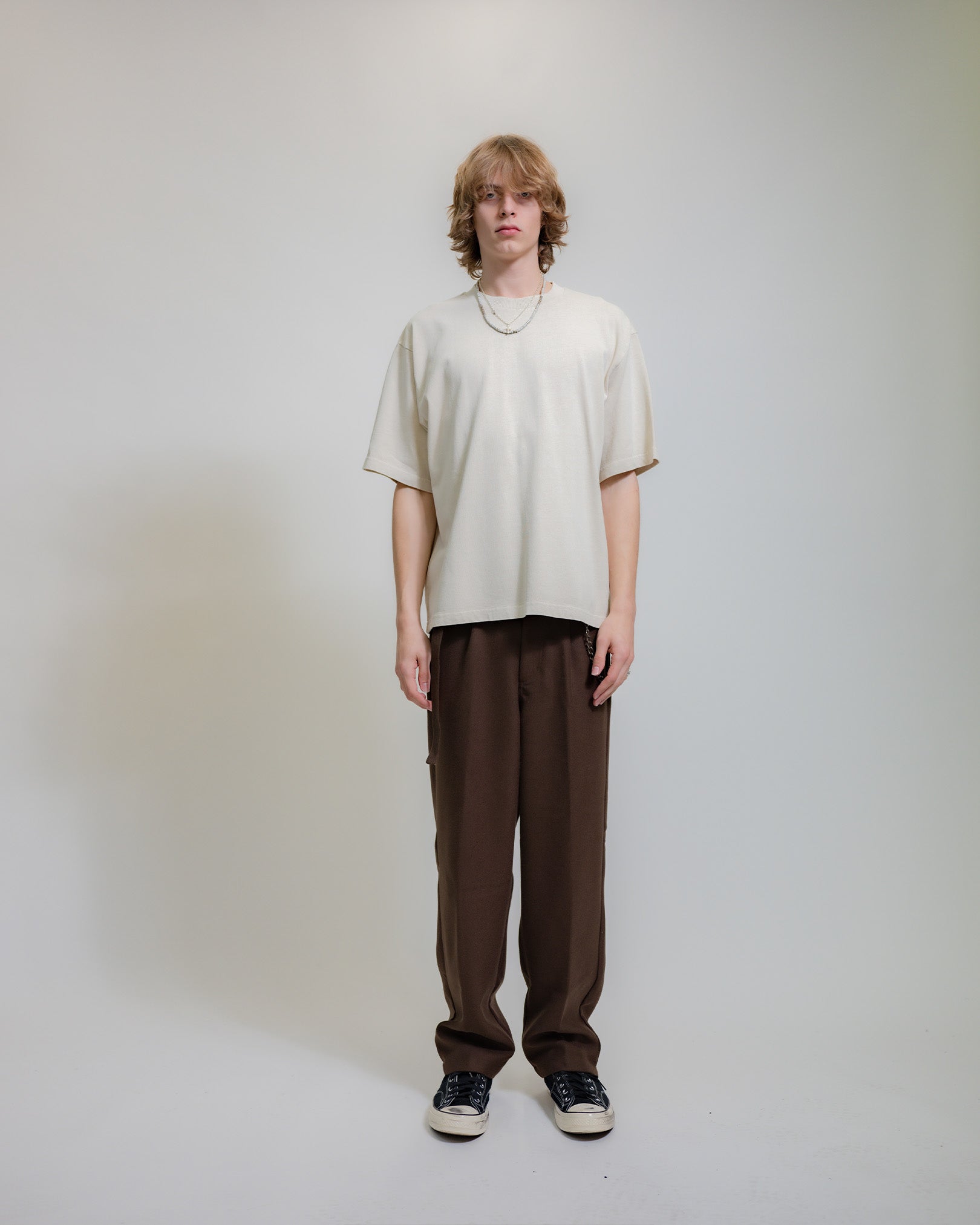 BOXY TEE - CREAM
