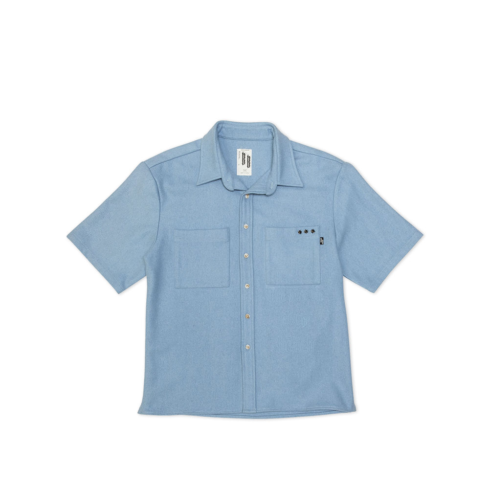 SS OVER SHIRT - BABY BLUE