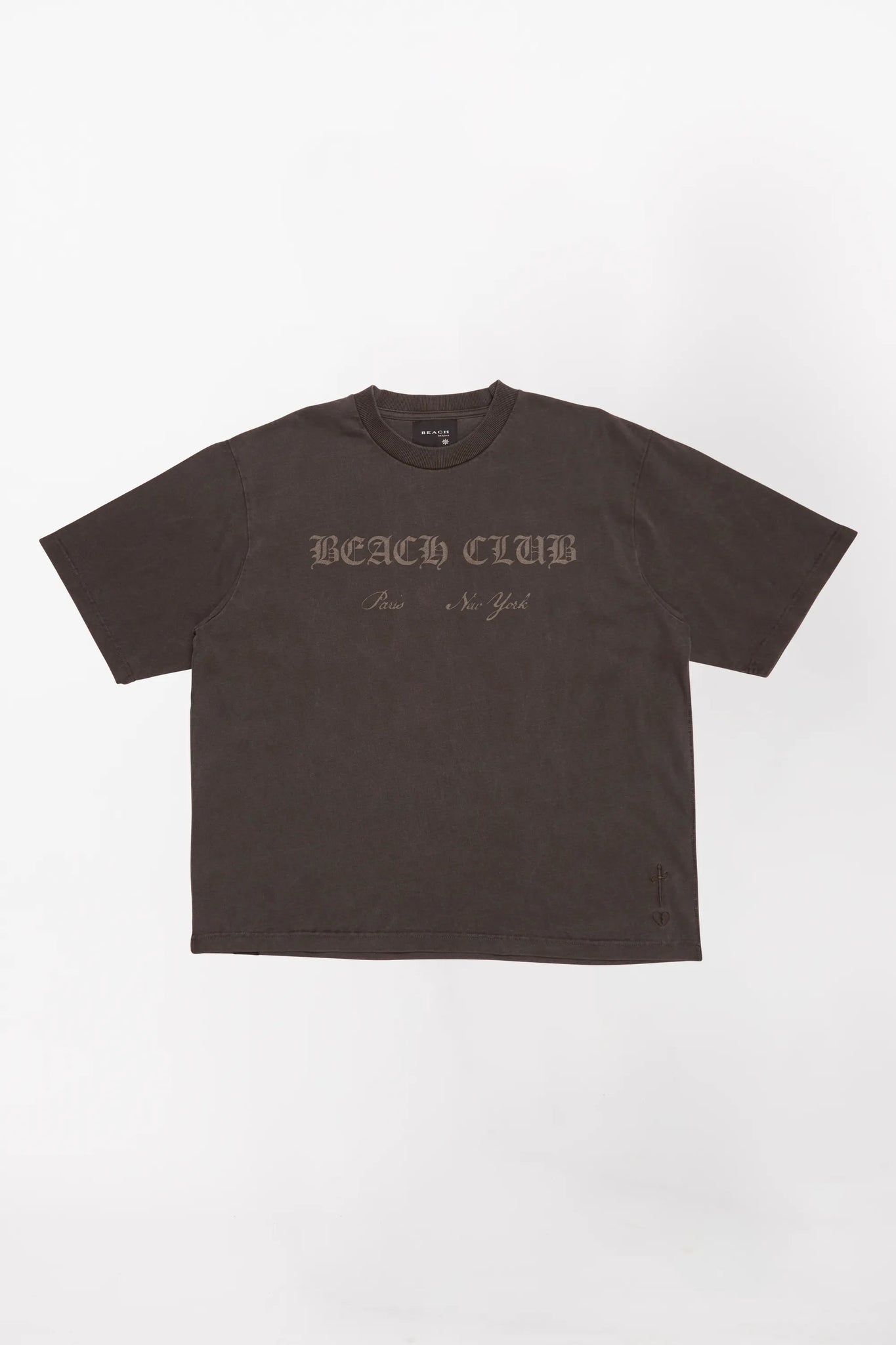 BEACH CLUB T-SHIRT - CHARCOAL