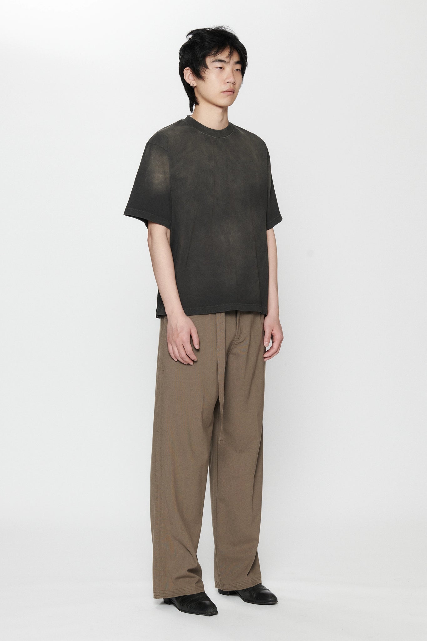BOXY T-SHIRT - SUN FADED BLACK