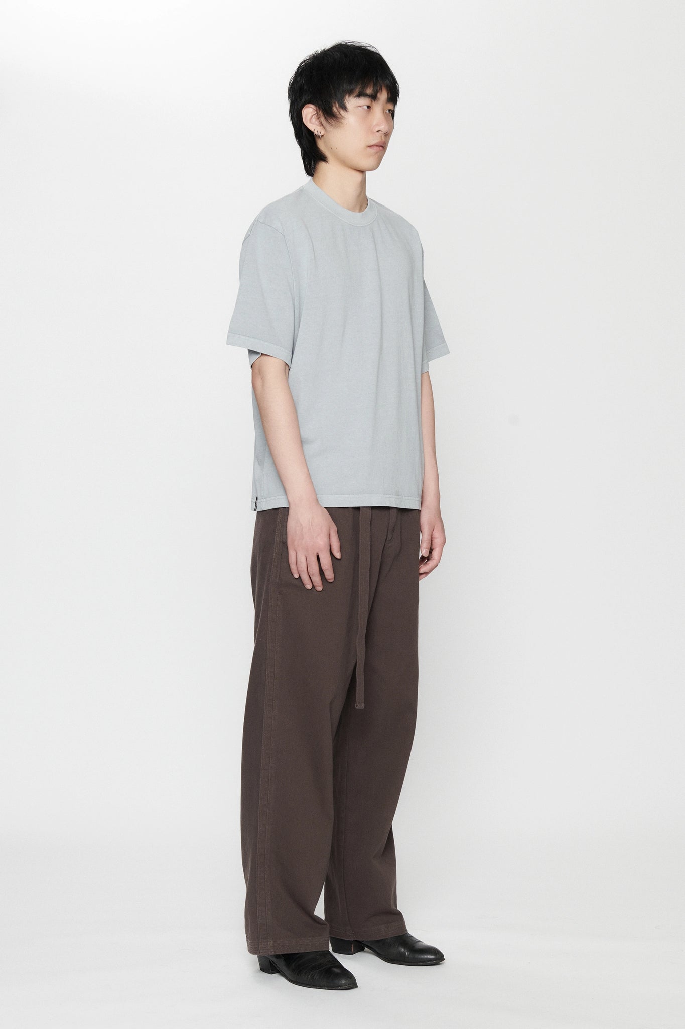 BOXY T-SHIRT - STEEL
