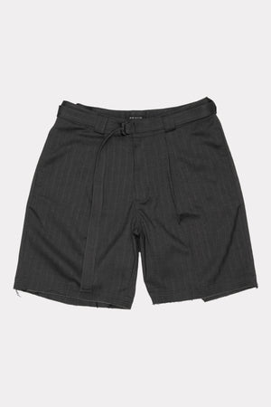 CUT SHORT - BLACK HERRINGBONE