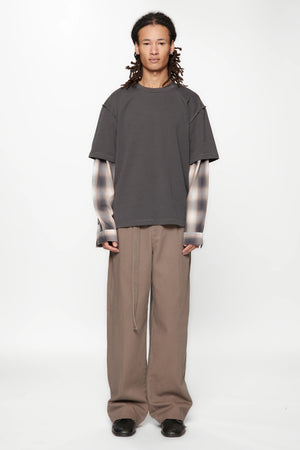 DEAD END SHIRT - CHARCOAL / CHECK