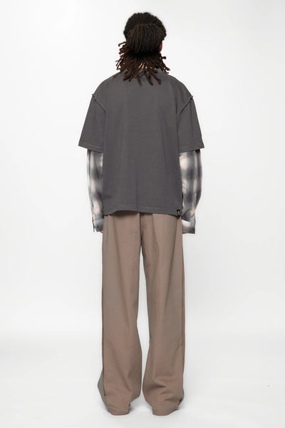 DEAD END SHIRT - CHARCOAL / CHECK