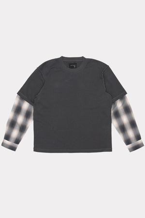 DEAD END SHIRT - CHARCOAL / CHECK
