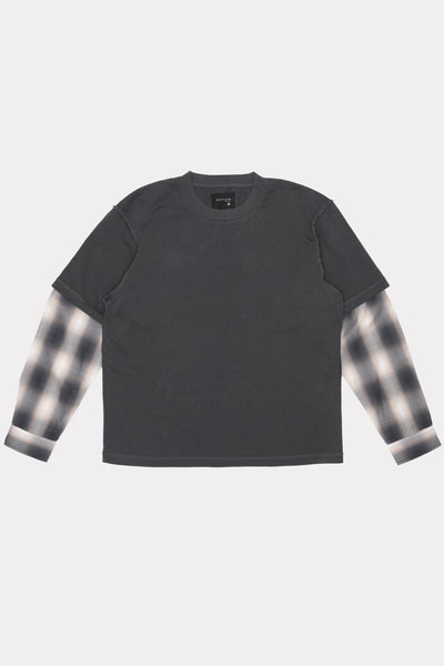 DEAD END SHIRT - CHARCOAL / CHECK