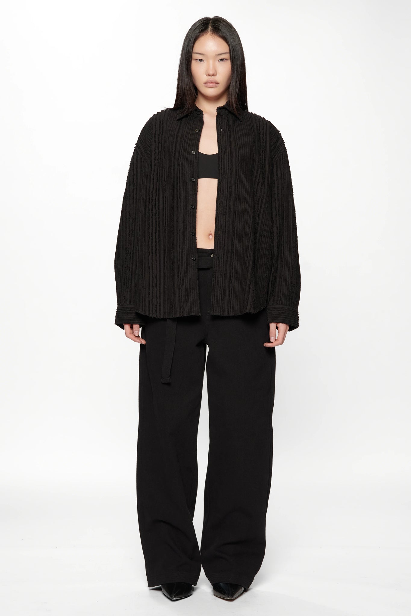 DROP LS SHIRT - BLACK TUX