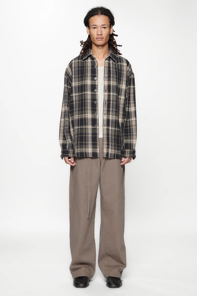 DROP LS SHIRT - NAVY CHECK