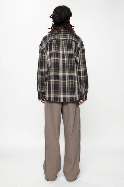 DROP LS SHIRT - NAVY CHECK