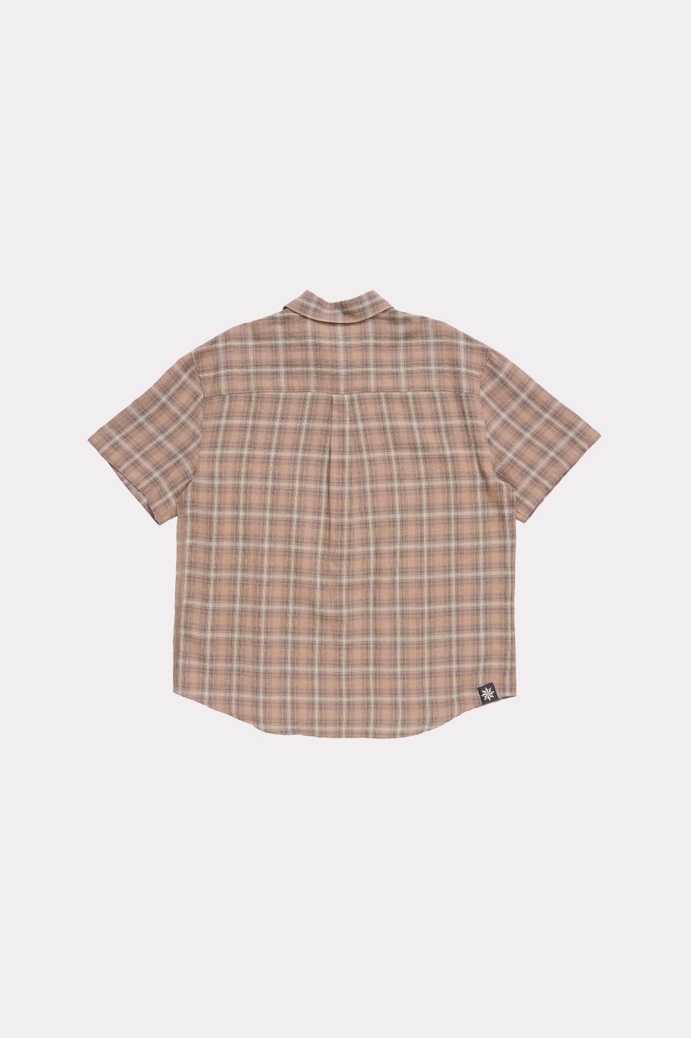 DROP SS SHIRT - BROWN CHECK