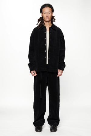 FLOAT OVERSHIRT - VINTAGE BLACK CORDUROY