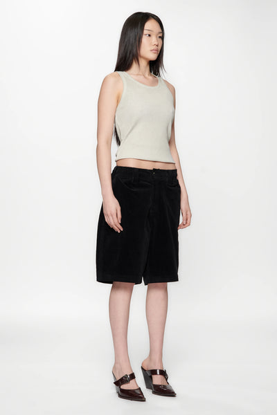 HANG SHORT - VINTAGE BLACK CORDUROY