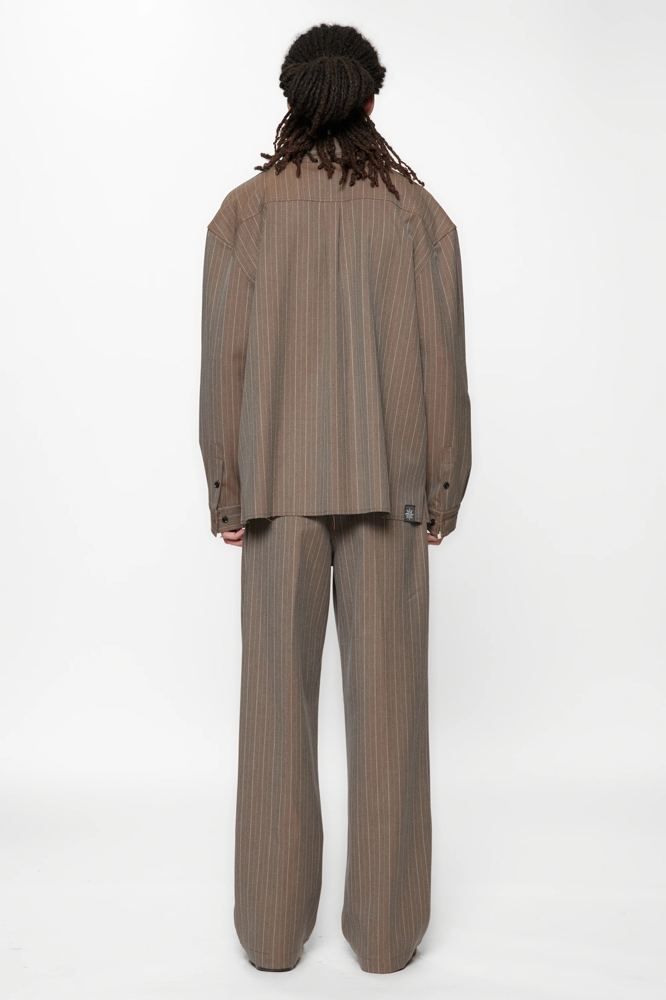 LIMIT SUIT TROUSER - BROWN PINSTRIPE