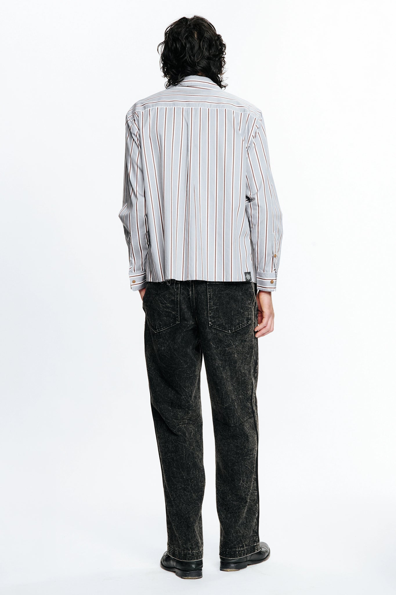 HOLD LS SHIRT - GREY STRIPE