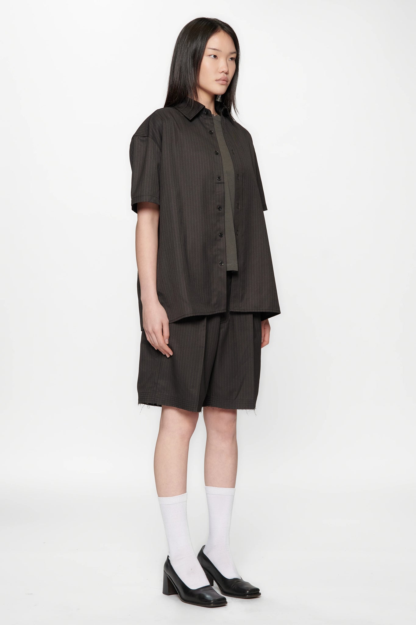 HOLD SS SHIRT - CLASSIC PINSTRIPE