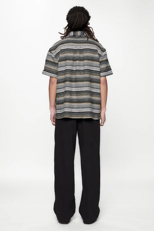 HOLD SS SHIRT - GREY WOVEN