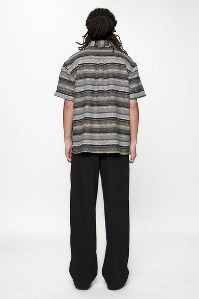 HOLD SS SHIRT - GREY WOVEN