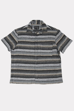 HOLD SS SHIRT - GREY WOVEN