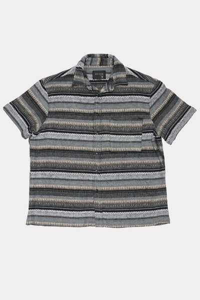HOLD SS SHIRT - GREY WOVEN