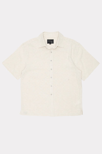 Hold SS Shirt in Off White on a white background