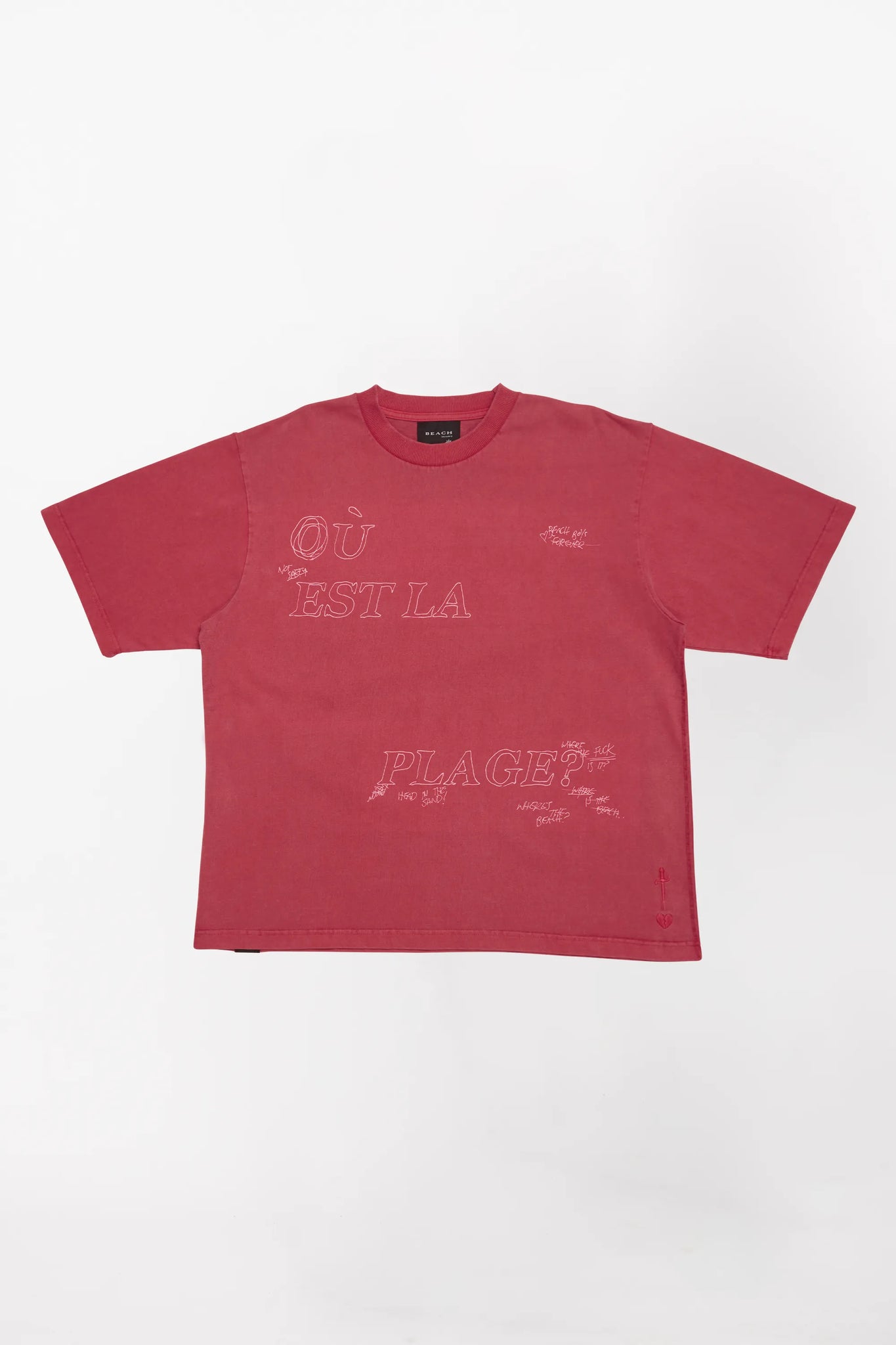 LA PLAGE TEE - RED