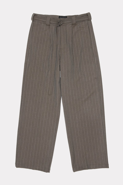 LIMIT SUIT TROUSER - BROWN PINSTRIPE