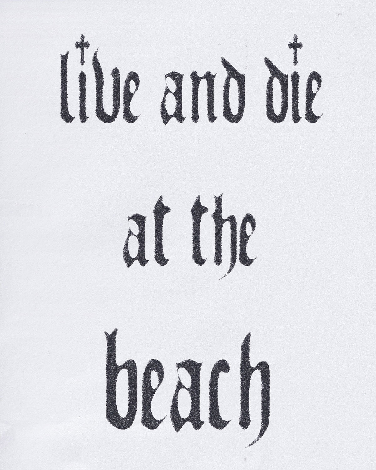 LIVE AND DIE TEE - CHARCOAL