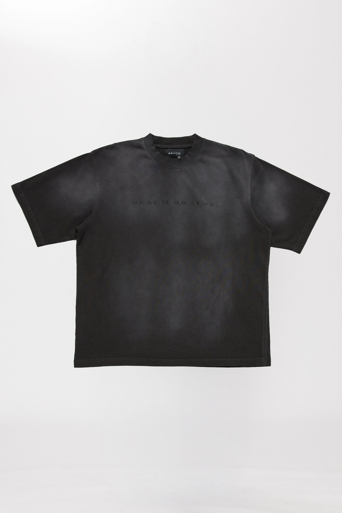 LOGO BOXY T-SHIRT - SUN FADED BLACK