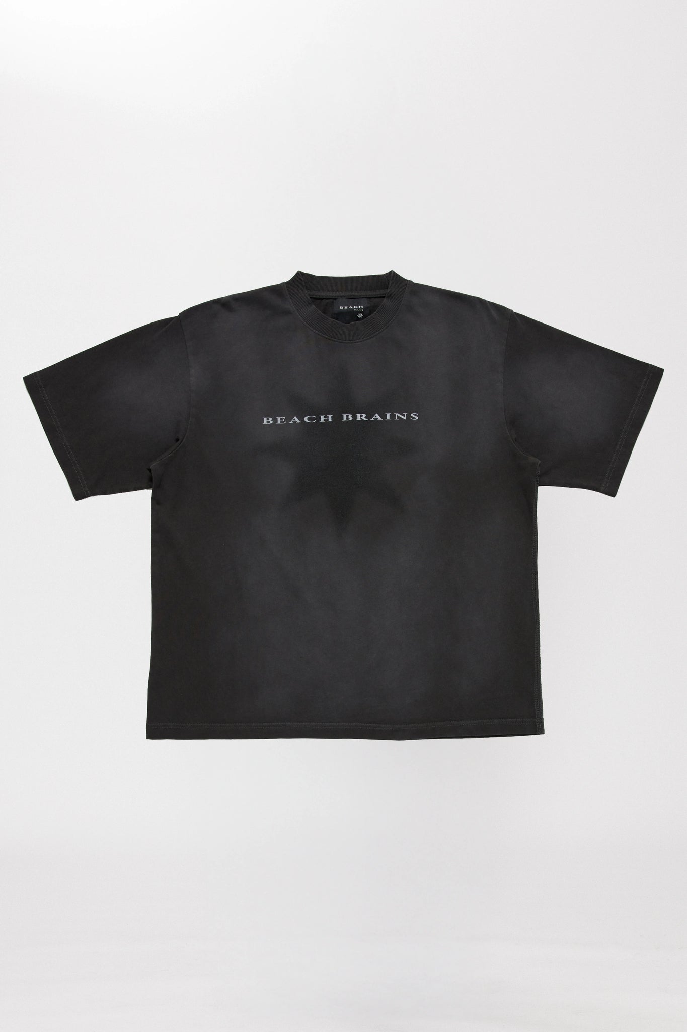 LOGO STAR BOXY T-SHIRT - SUN FADED BLACK