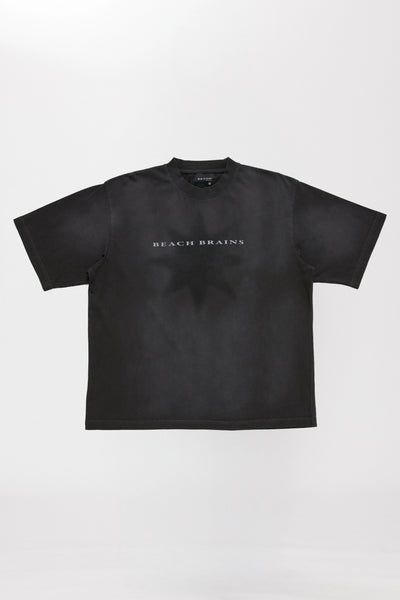LOGO STAR BOXY T-SHIRT - SUN FADED BLACK