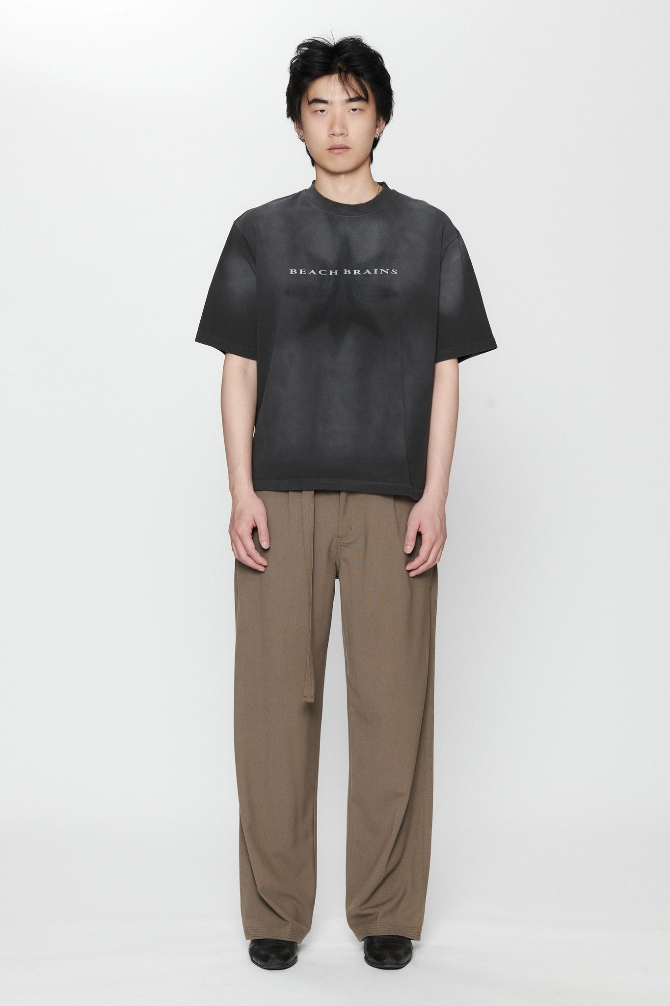 LOGO STAR BOXY T-SHIRT - SUN FADED BLACK
