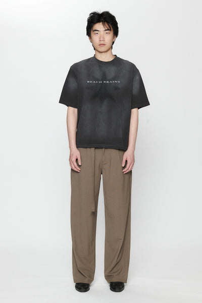 LOGO STAR BOXY T-SHIRT - SUN FADED BLACK