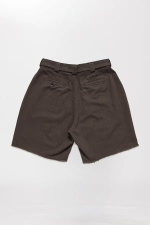 PLEATED SHORT - DARK GREY