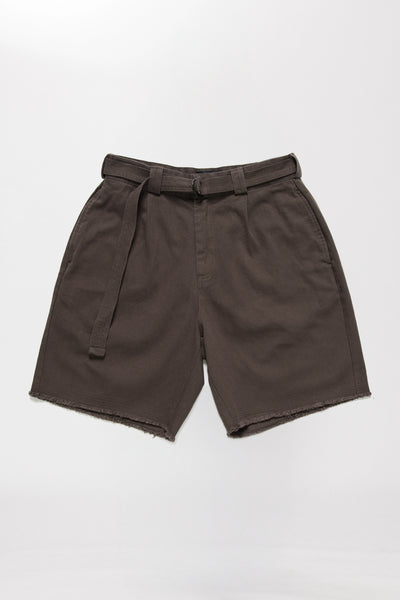 PLEATED SHORT - DARK GREY