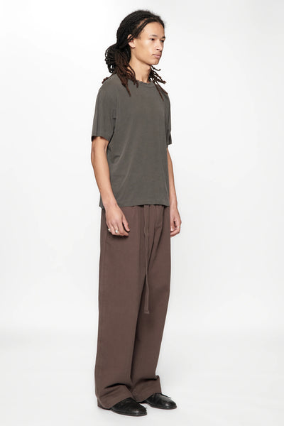 PLEATED WORK PANT - DARK GREY