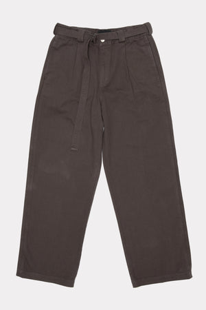 PLEATED WORK PANT - DARK GREY